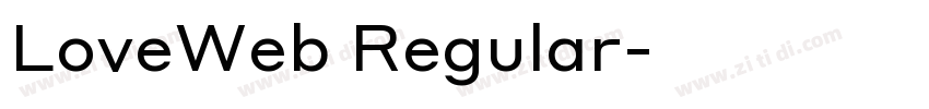 LoveWeb Regular字体转换
